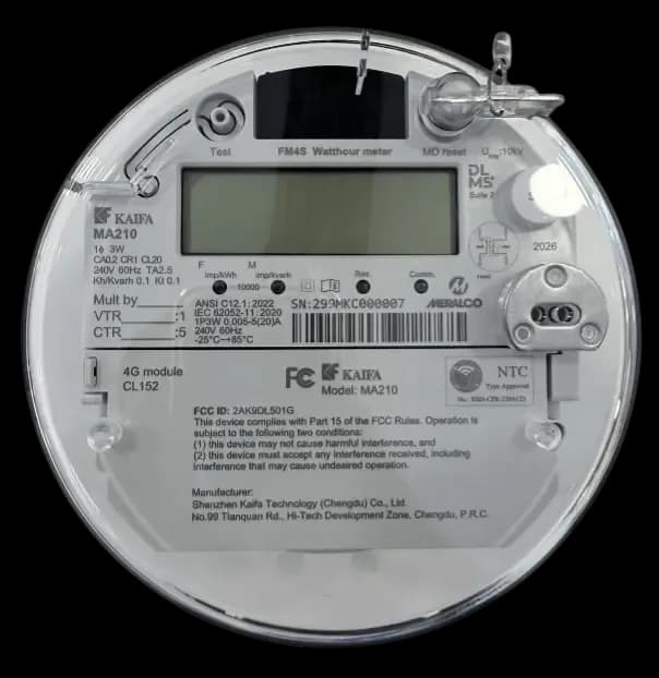 ELECTRO MA210 — FM4S — Energy Meter, ANSI